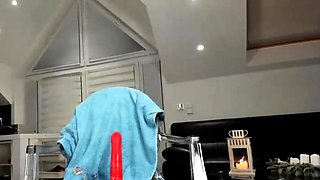 Stacked brunette goes solo toys and masturbation