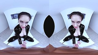Anna De Ville VR Latex: Blowjob, Anal  Fetish Porn