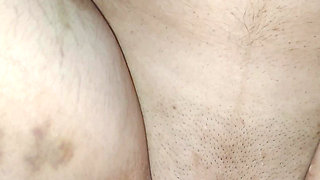 I rub my huge dick against my stepsister's clit and penetrate her virgin pussy with the tip