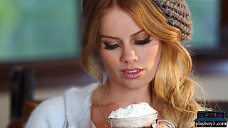 Australian 18 years old blond hair babe is petite and hottie