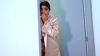 Step-Mom's Surprise: A Playful Late-Night Encounter