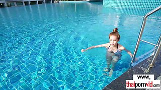 Buxom amateur porn Thai whore relaxing on cock