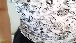 Married woman giving blowjob and taking cum from neighbor in construction