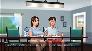 MATURE SEES ME NAKED IN THE LAUNDRY AND GETS AROUSED - SUMMERTIME SAGA