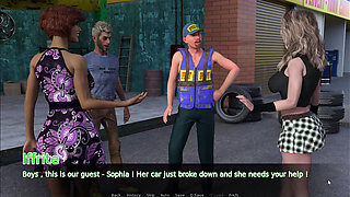 The Car Has Been Broken and Driver - Sophia have to find solutions ...