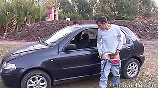 A Lovely 18-year-old Twink Hitchhikes And Gets Fucked By His Handsome Driver