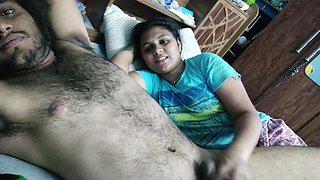 Mallu Couple Hot Romance with Hand Job, Vaishnavy Doing Hand Job with Sharun Raj Cock, Mallu Girl Loves to Do Hand Job