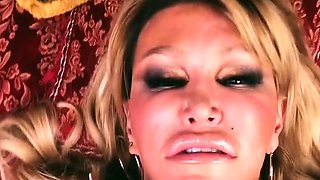 MILF blonde likes big toys