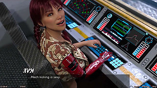 Stranded in Space - Checking Out the Cute Robot Girl