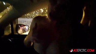 Jay Jay Ink sucks Sascha while he drives