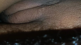 Girlfriend hot pussy creamed pussy in bedroom