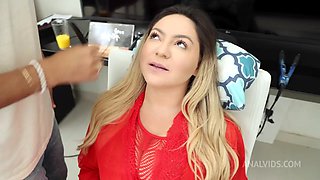 Behind the Scene from Busty brazilian Rafaella Denardin doing