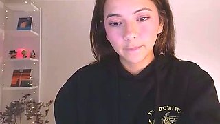 Shy brunette homemade amateur webcam teen