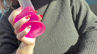 Fountain Woman Outdoors Big Big Squirt!!