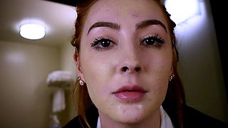 Young redhead schoolgirl being sexually explo