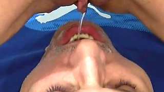 Cuckold Creampie Clean up 2 Times, After My Lover and Own Cum