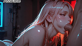 Secret Blowjob in the Streaming Room