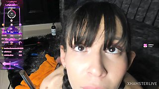 Lewd vixen unbelievable solo webcam video