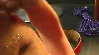 Tied up humiliated guy