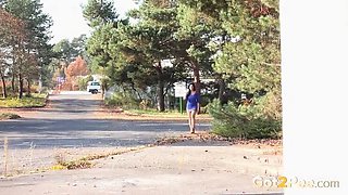 Alex Black Pissing in Tan Boots Outdoor Public Sex