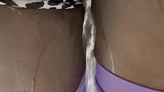 Pissing My Self in Purple Leggings