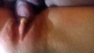 Clit with gold ring POV deep pussy fuck