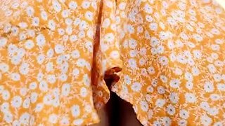 Amateur striptease and Solo masturbation