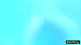 Grandpa Fucks Two Young Sluts in the Hot Tub