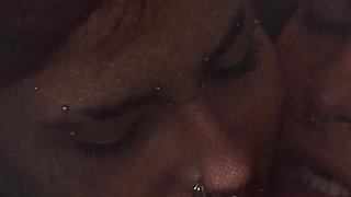 Goddesses Kissing and Licking Each Other Encased in Nylon!