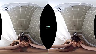 Naughty asian hussy mind-blowing VR sex video