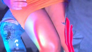 Lingerie Model Masturbating with Toys and Fingering