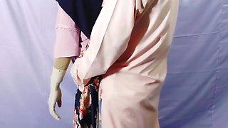 Muslim Hijabi Beautiful Housewife Fucking With Neighbor - With Clear Bangla Audio