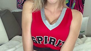 Bratty cheer leader helps the team win.