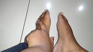 Cute hottie 18+ presents her beautiful clean feet for your enjoyment in exchange for all your financial assets.