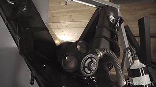 Amateur Cdin Latex Dildoing