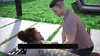 Mike Sucking Stepmom Boobs and Rubbing Her Pussy Near Pool