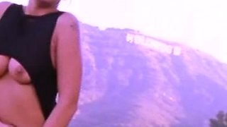 TIGHT BRUNETTE LESBIANS CAUGHT OUTDOORS THEN SUCK COCK