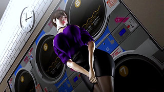 Cheating Wife at Laundry Store - Hentai 3D 32