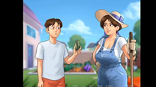 Sharing bed, just hot, cartoon movie