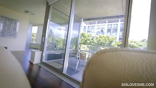 Super tight teenie gets banged by step-brother