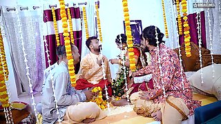 Sudipa's Wedding Night with Five Husband - Gangbang Fucking