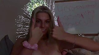 Hot Erotic blonde teens play with kinky toys