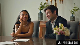 PURE TABOO Lustful Bride Gizelle Blanco Shamelessly Teases Her Husband In Front Of Wedding Witnesses