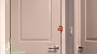 Ember Snow Huge Asian Tits Cheating Blowjob with Brock Cooper