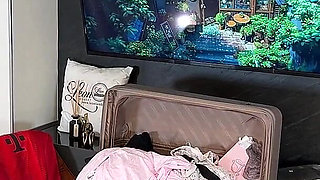 Hot Sexy Long Legs University Student College Girl Does a Try on Haul for Short Skirt and Lingerie Panties and No Panties