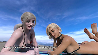 My Hotwife - Gameplay - Roleplay - Wife and Her Friend Shares BBC at Beach