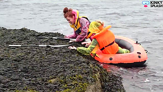 Two Girls One Dinghy: Tight Rubber & Pvc Rainwear