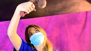 Kittybegood - Hot Blonde Nurse Drains Big Cock And Balls In