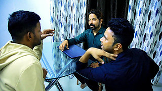 Office Owner and Employees Held Group Party and Two Girls Were Also Present