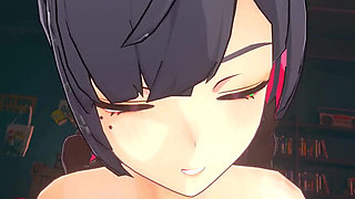 Zenless Zone Zero - Ellen JOE Gets Pounded in Every Hole by Wise and a Big Black Man - 3D Hentai Animation